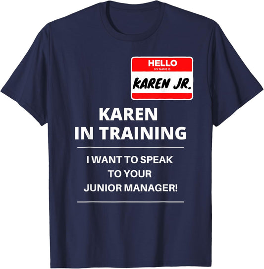 Kids Karen Costume Shirt - Funny Karen Family Costume T-Shirt - T-Shirt | Navy