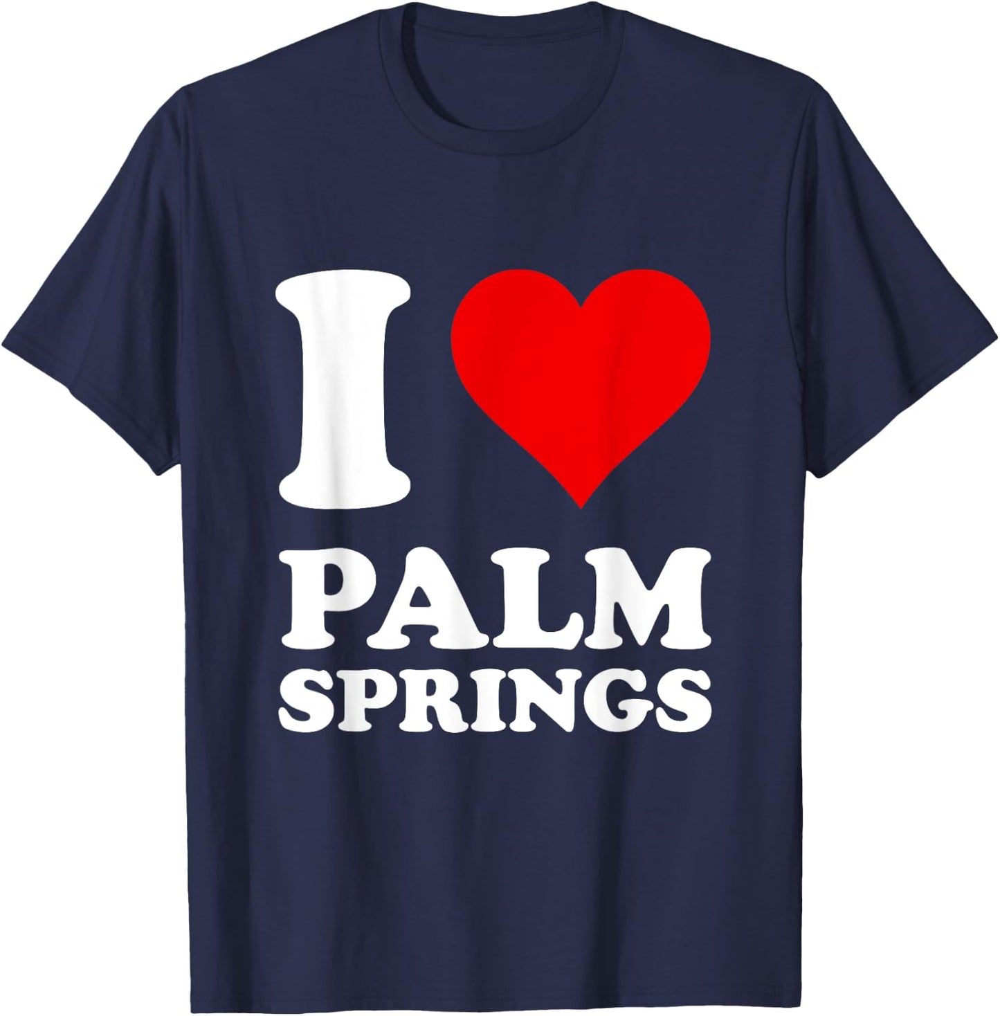 I Love Palm Springs T-Shirt - T-Shirt | Navy
