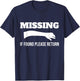 Missing If Found Please Return Arm Amputee Funny T-Shirt - T-Shirt | Navy