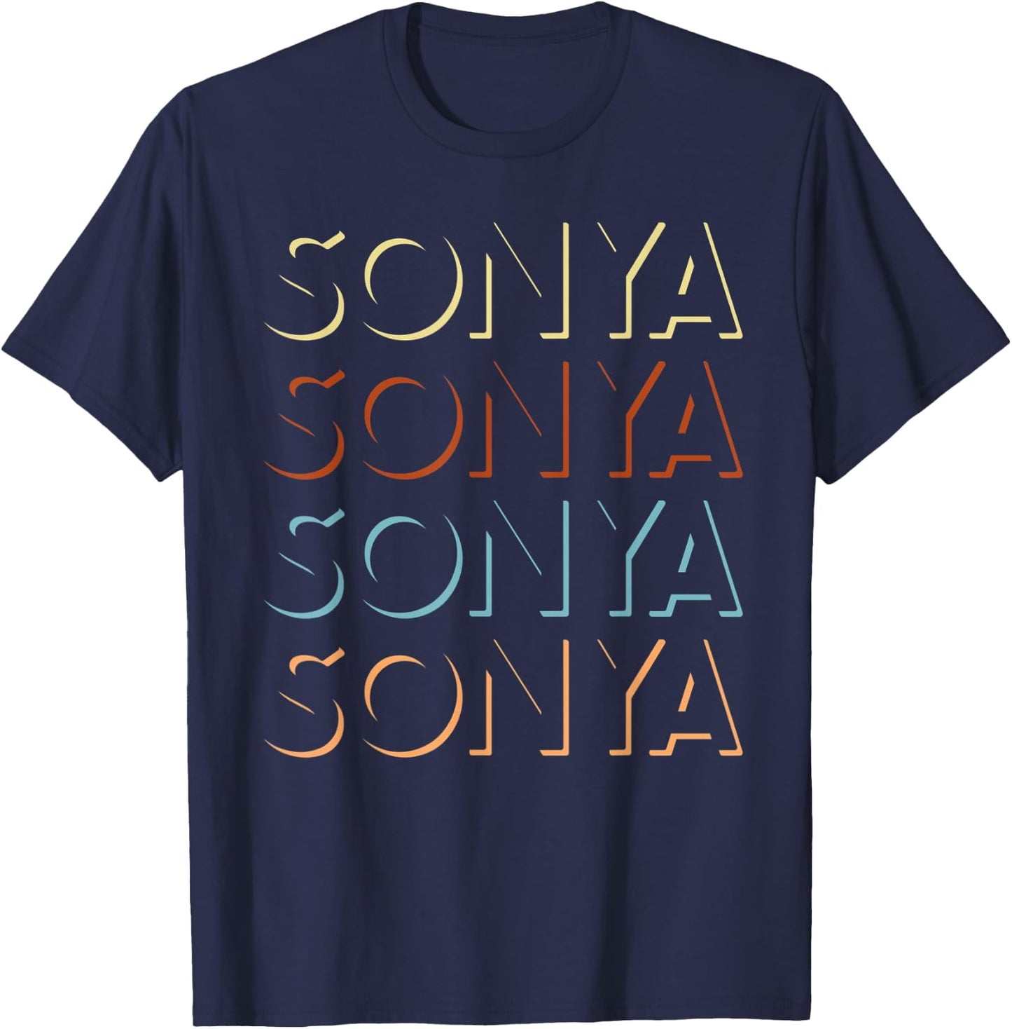 Sonja First Name My Personalized Named T-Shirt - T-Shirt | Navy