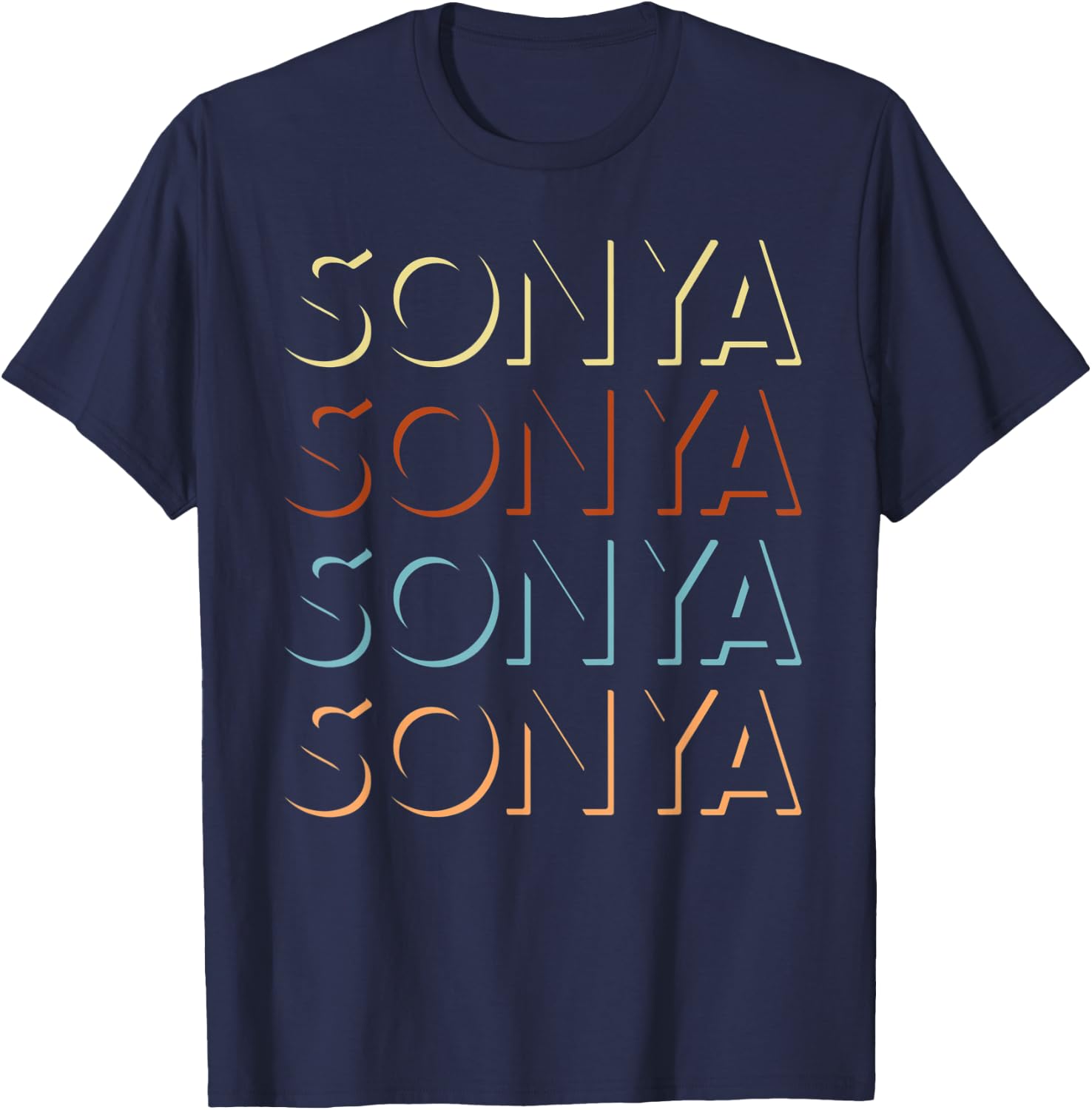 Sonja First Name My Personalized Named T-Shirt - T-Shirt | Navy