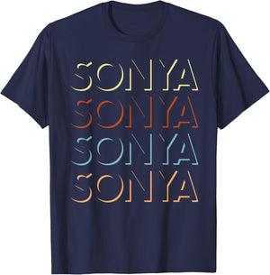 Sonja First Name My Personalized Named T-Shirt - T-Shirt | Navy