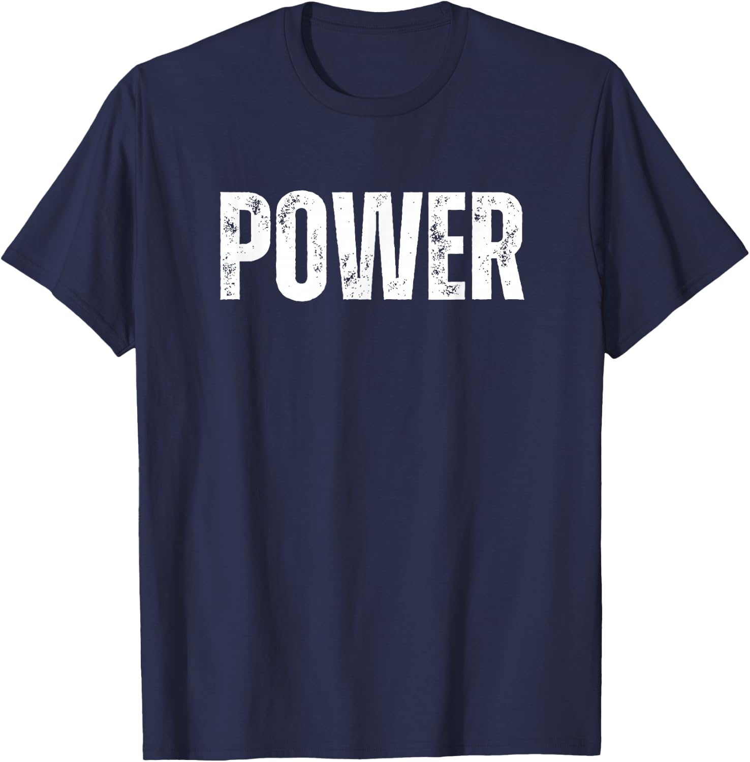 Words Are Powerful Shirts Co50 -Adult Power Black Short Sleeve Small T-Shirt - T-Shirt | Navy