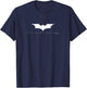 The Dark Knight Iconic Bat-Symbol Distressed Movie Logo T-Shirt - T-Shirt | Navy