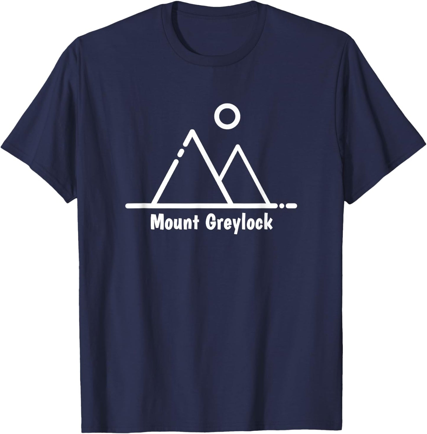 Mount Greylock Massachusetts Mountain Hike Hiker Rustic T-Shirt - T-Shirt | Navy
