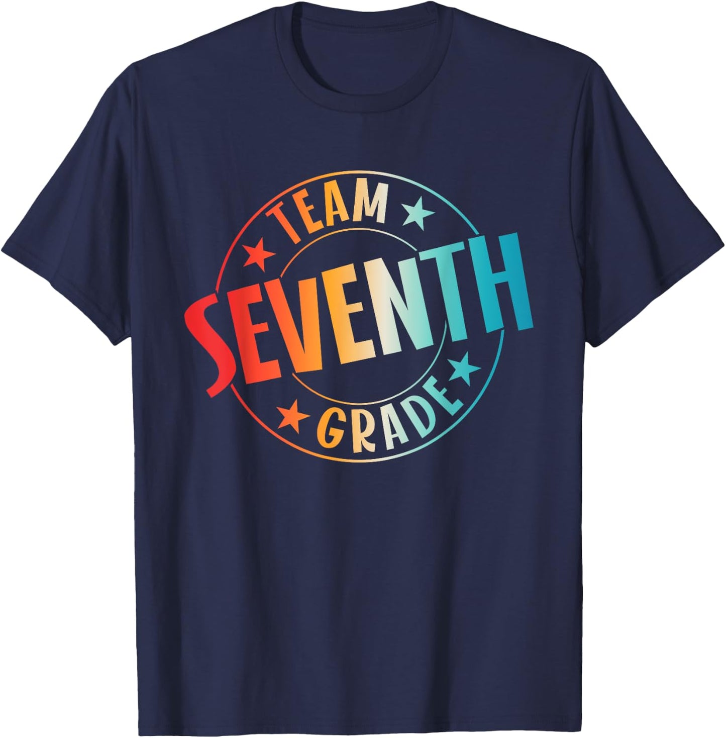 Team Seventh Grade Teacher Student Back To School 7th Grade T-Shirt - T-Shirt | Navy