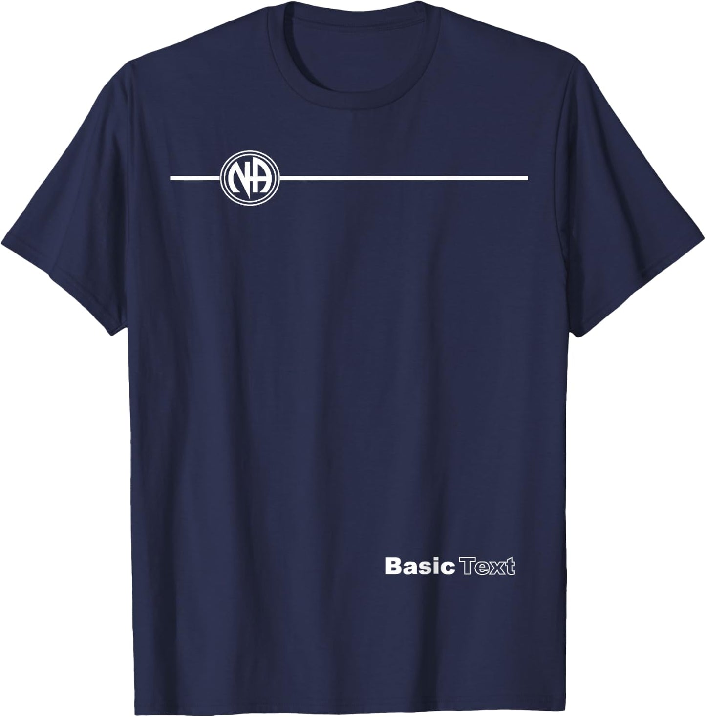 Narcotics Anonymous | Basic Text | Recovery Shirt T-Shirt - T-Shirt | Navy
