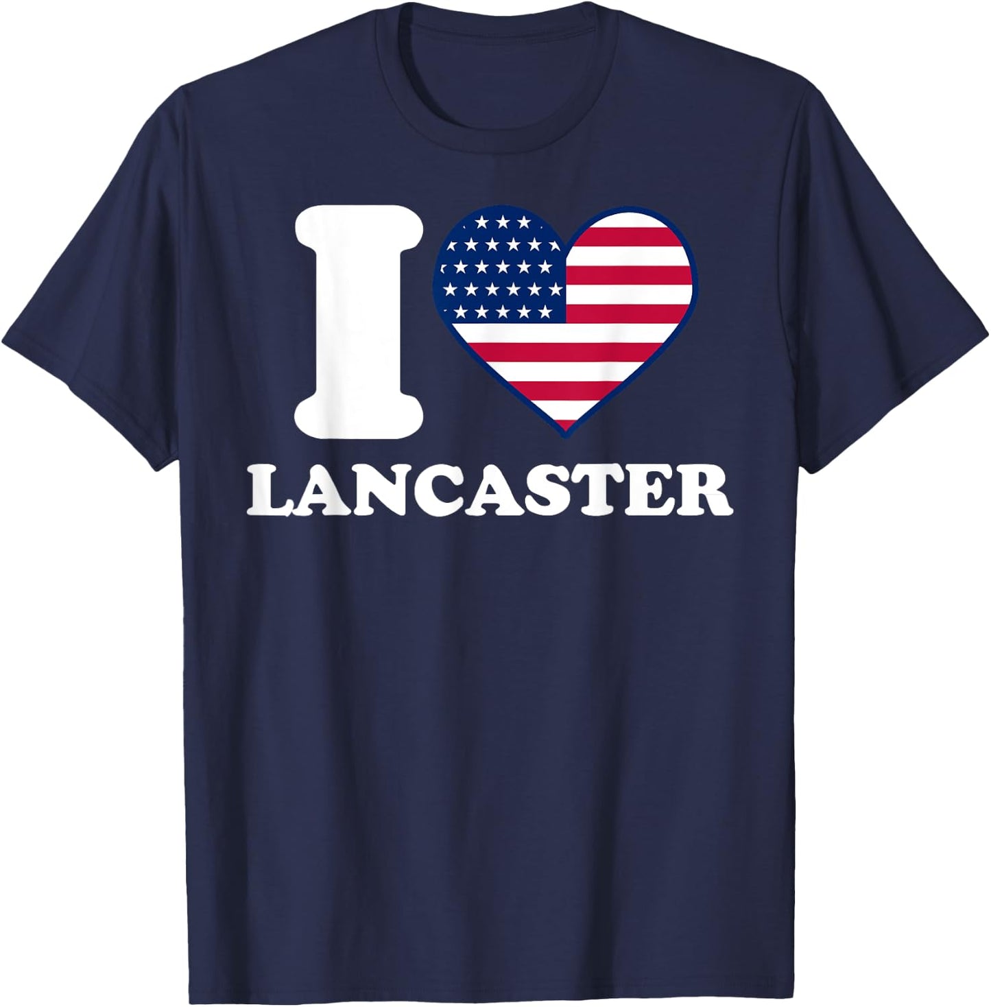 I love Lancaster I heart Lancaster T-Shirt - T-Shirt | Navy