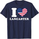 I love Lancaster I heart Lancaster T-Shirt - T-Shirt | Navy