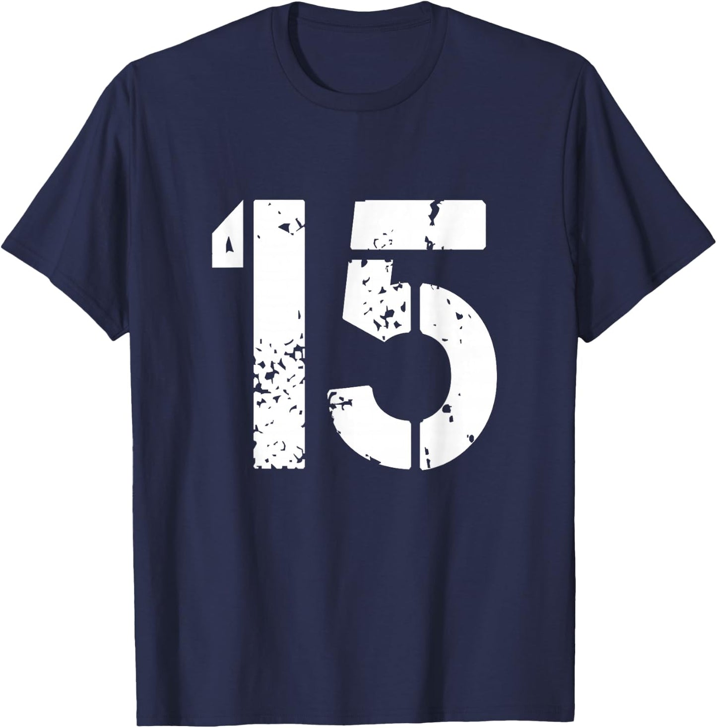 Number 15 Varsity Team - 15th Birthday & Fifteen Years Old T-Shirt - T-Shirt | Navy