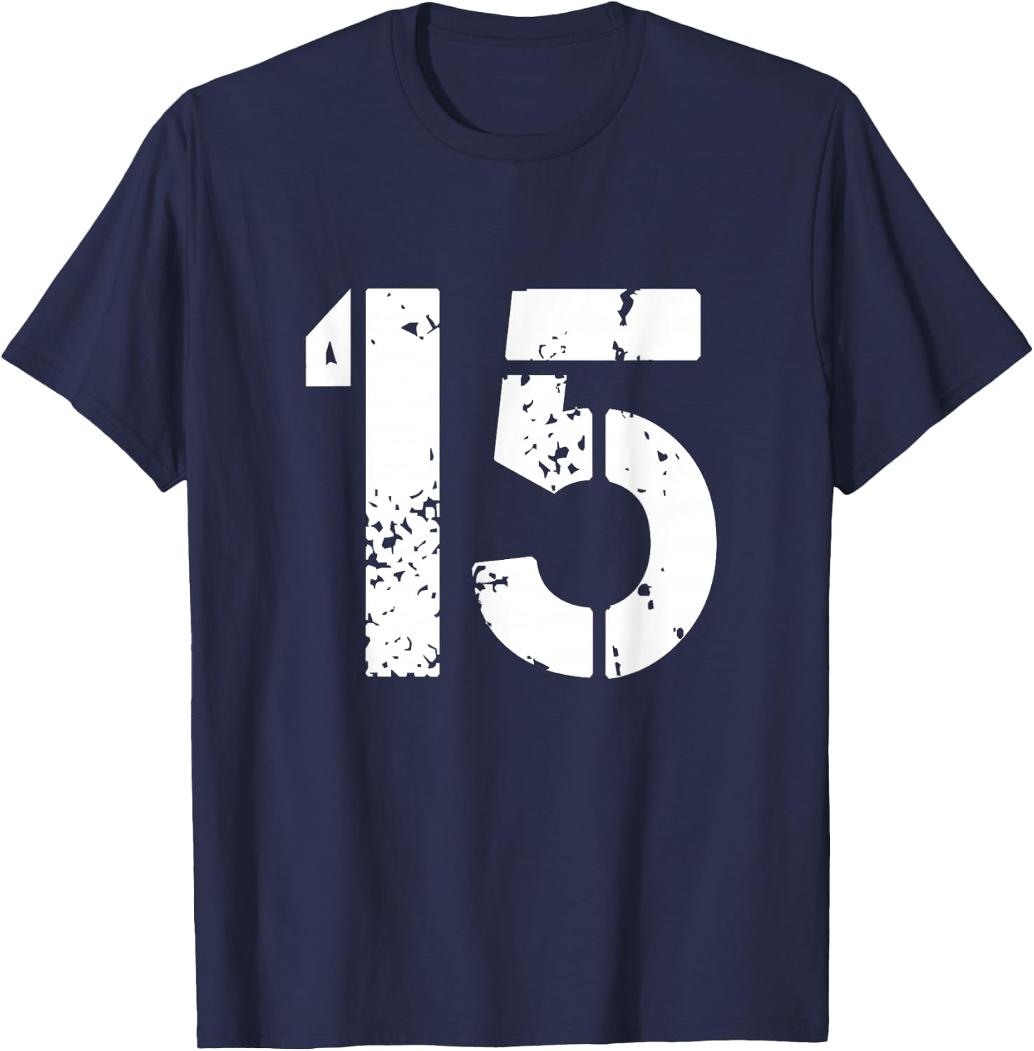 Number 15 Varsity Team - 15th Birthday & Fifteen Years Old T-Shirt - T-Shirt | Navy