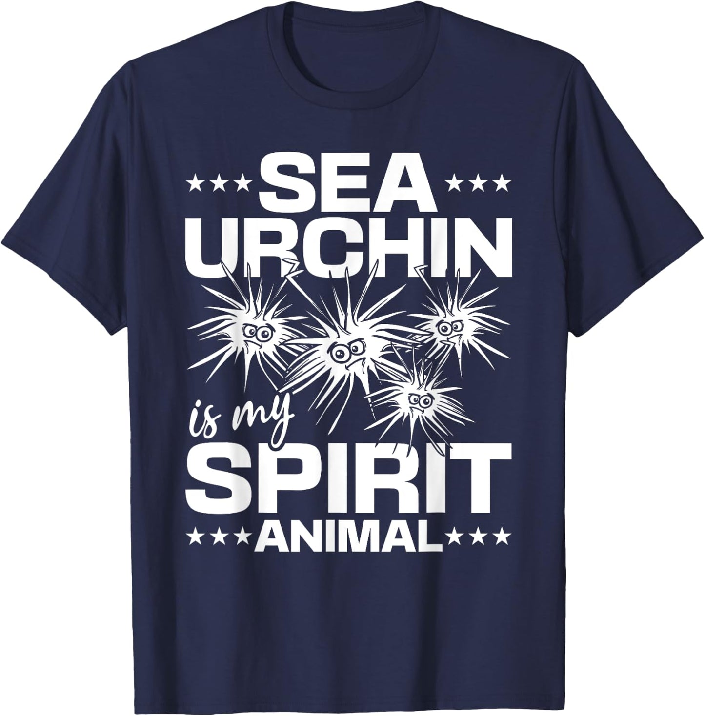 Sea Urchin Is My Spirit Animal Sea Animal Sea Urchin T-Shirt - T-Shirt | Navy