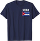 Cuba Cuban Flag Pride Hispanic Heritage Men Women Kids T-Shirt - T-Shirt | Navy
