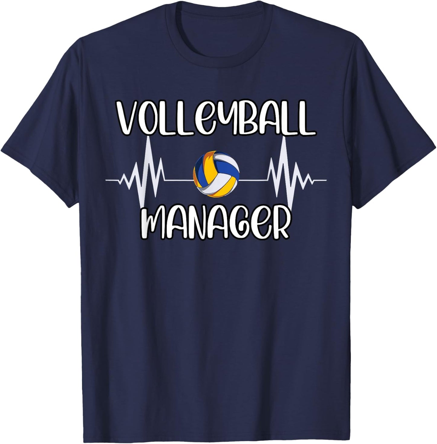 Volleyball Manager | Volleyball Apparel T-Shirt - T-Shirt | Navy