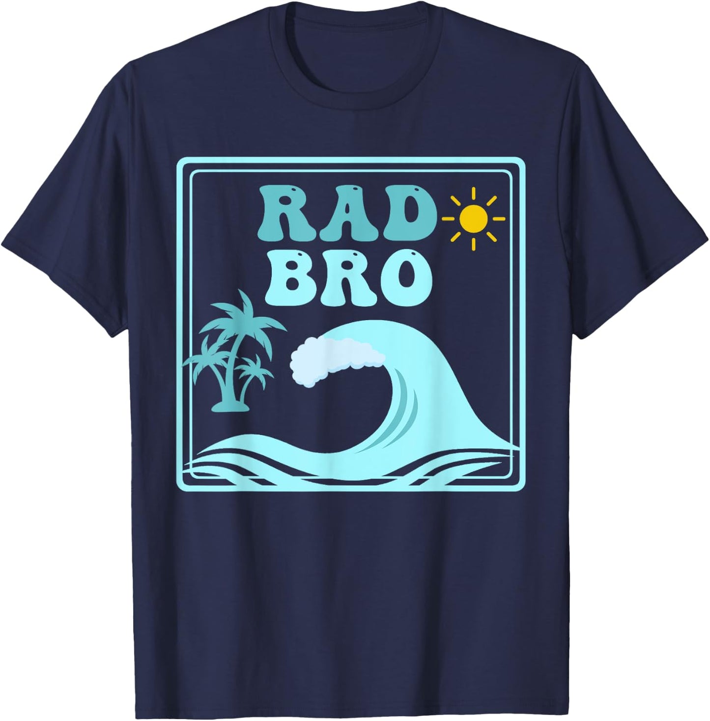 Rad Bro The Big One 1st Birthday Surf Family Matching T-Shirt - T-Shirt | Navy