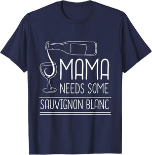 White Wine Sauvignon Blanc Wine Drinker Wine Tester Wine T-Shirt - T-Shirt | Navy