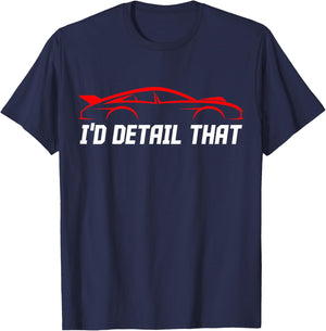 Auto Detailing Car Detail Specialist Job Automotive Detailer T-Shirt - T-Shirt | Navy