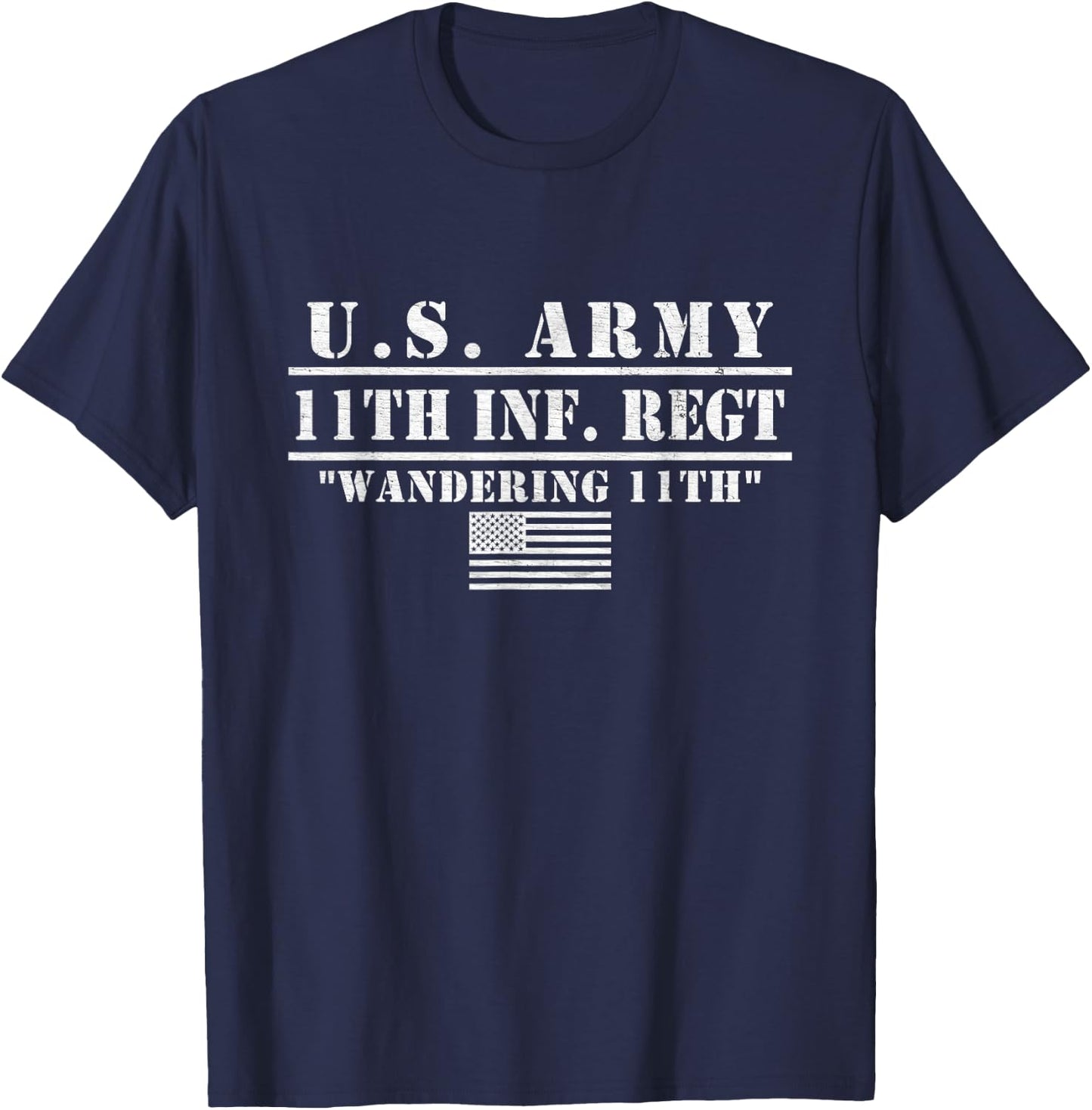 11th Infantry Regiment Fort Benning 11th Inf Regt Gifts T-Shirt - T-Shirt | Navy
