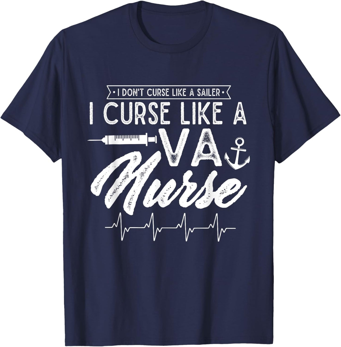 VA Nursing VA Nurse Veterans Nursing Nurse VA Nurse Nursing T-Shirt - T-Shirt | Navy