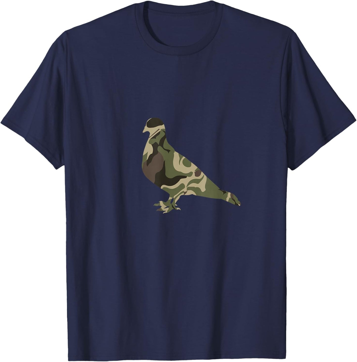 Dove Hunting Trip messy bun Hunters Bird Military Dove Camo T-Shirt - T-Shirt | Navy
