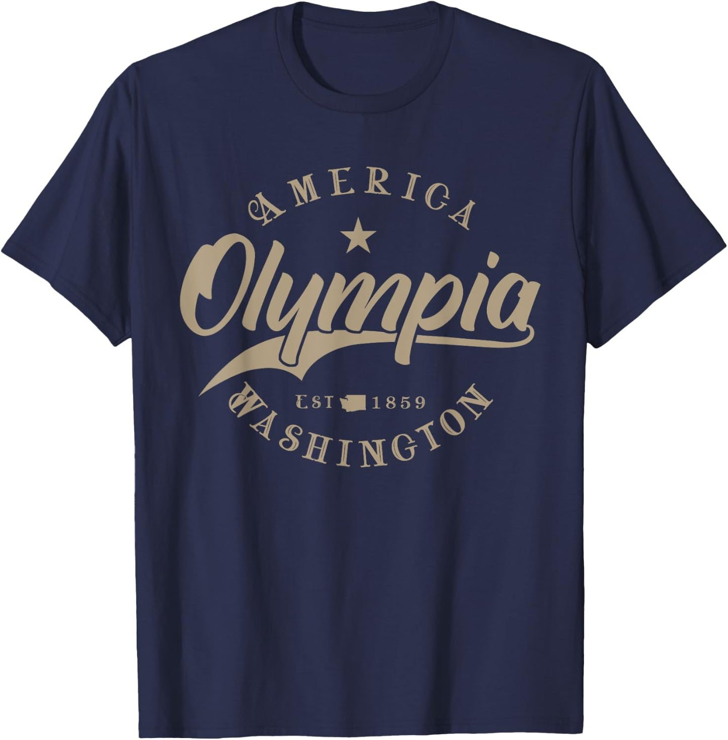 Olympia WA | Washington T-Shirt - T-Shirt | Navy