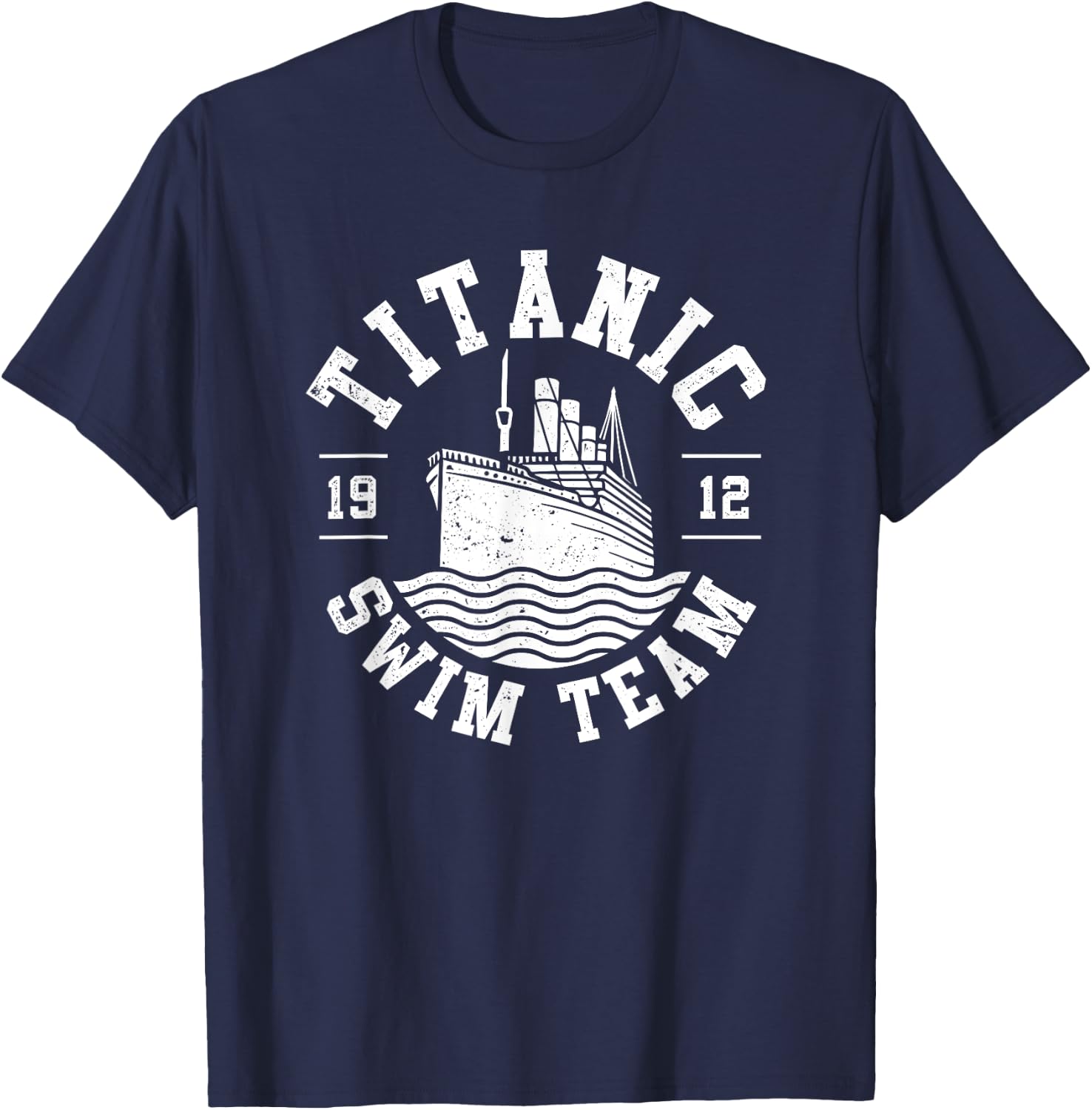 Titanic Swim Team Lifeguard Swim Fan Cruise Ship Titanic T-Shirt - T-Shirt | Navy