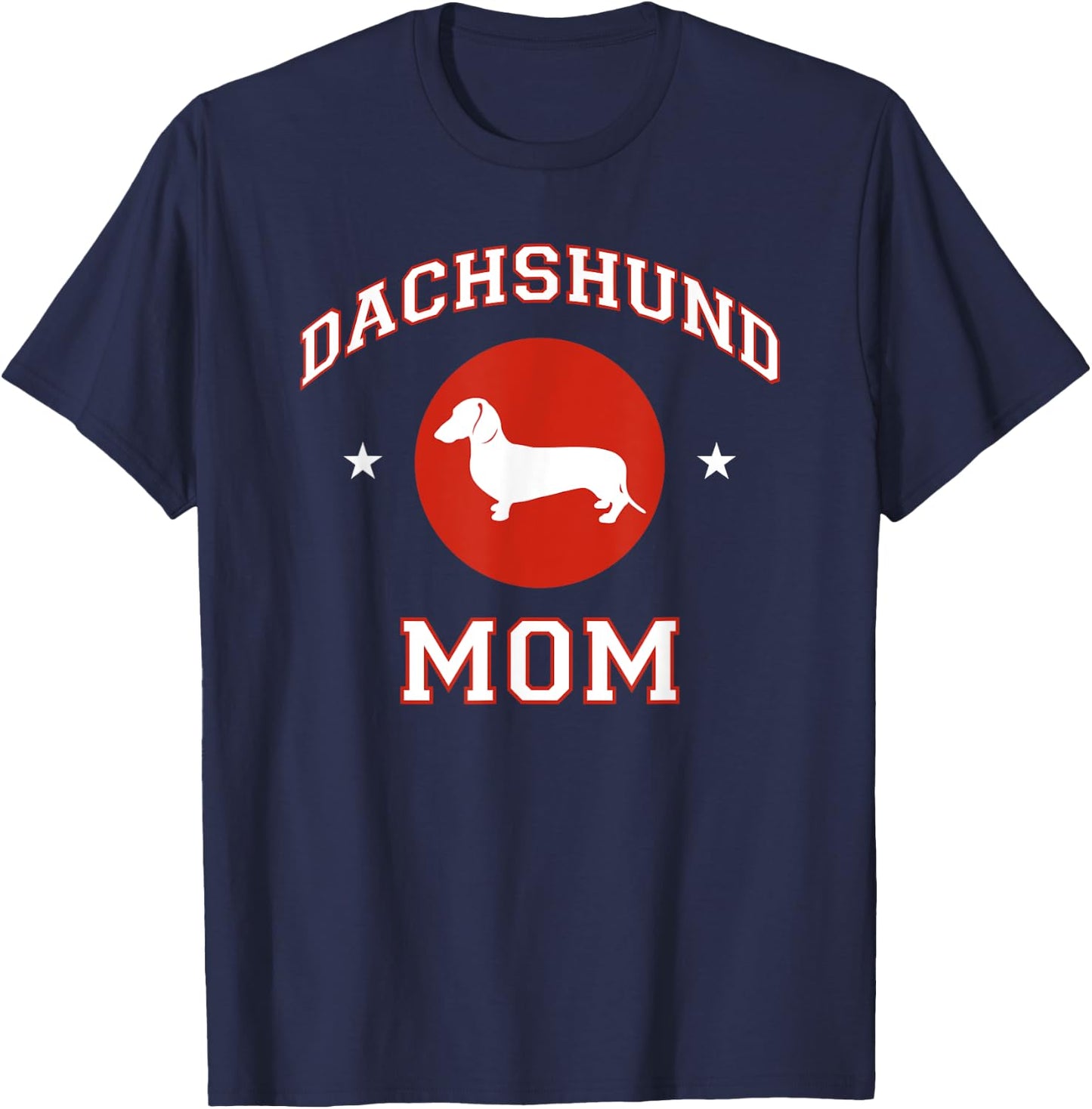 Smooth Dachshund Mom T-Shirt - T-Shirt | Navy