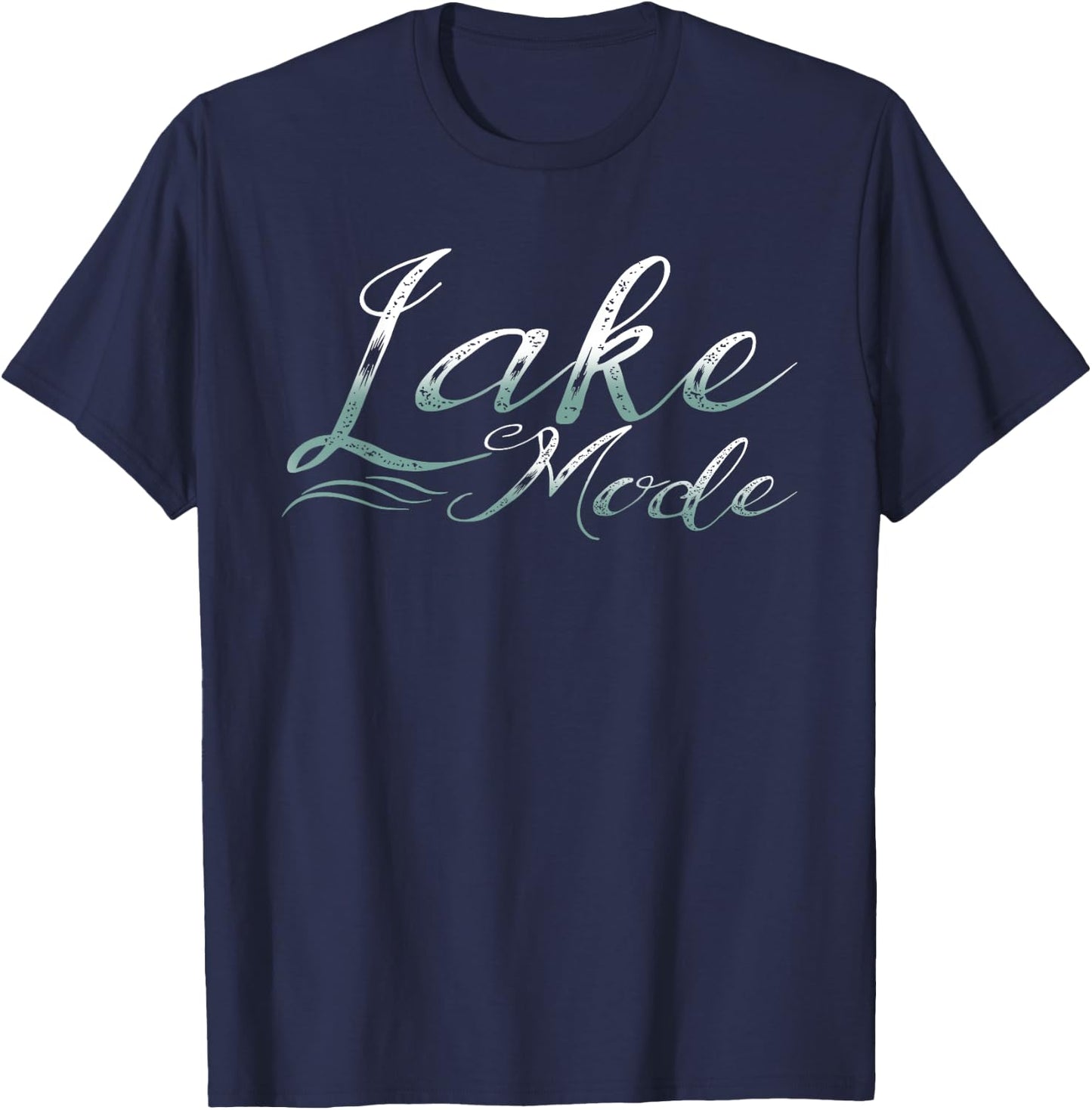On Lake Time Summer Lake Mode Men Women Girls Kids T-Shirt - T-Shirt | Navy