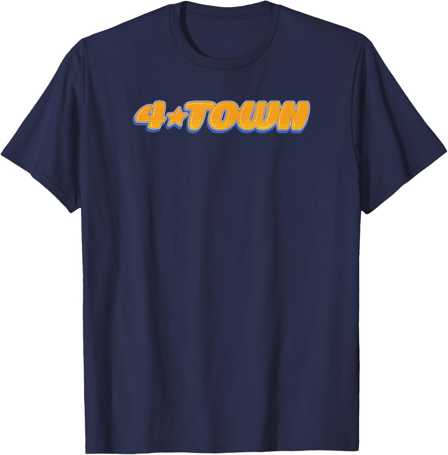 Disney Pixar Turning Red 4 Town Simple Text Logo T-Shirt - T-Shirt | Navy