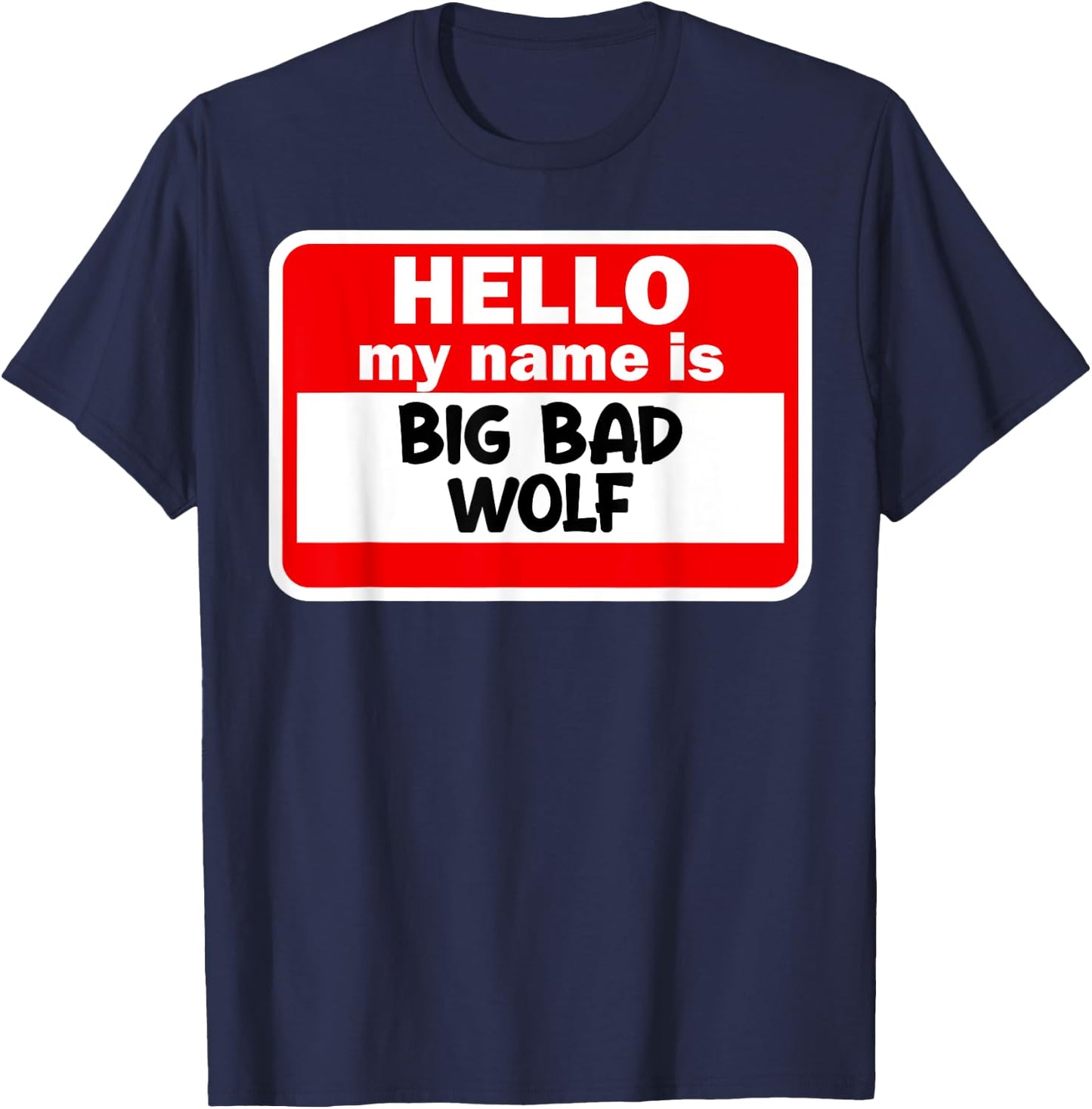 Big And Bad Wolf Three Pigs Halloween Folklore Outfit T-Shirt - T-Shirt | Navy
