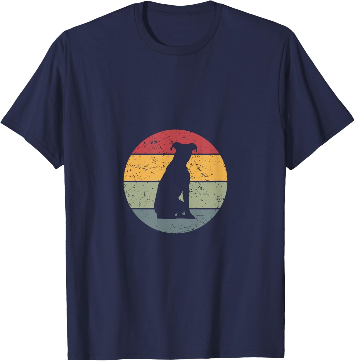 Pitbull Terrier Vintage T-Shirt - T-Shirt | Navy