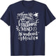 Woman with a Brilliant Mind and an Indecent Mouth T-Shirt - T-Shirt | Navy