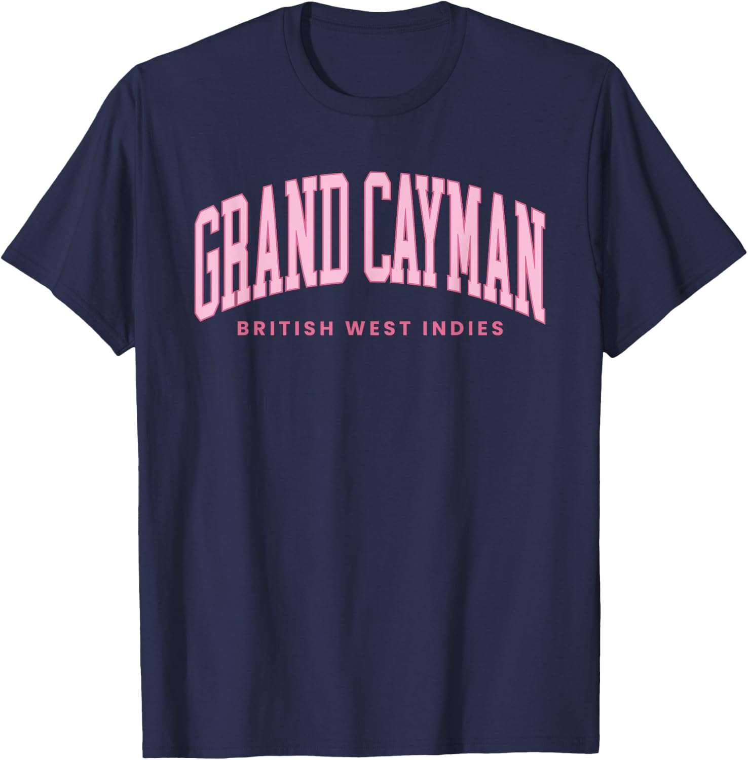 Grand Cayman Islands Summer Retro Preppy Throwback T-Shirt - T-Shirt | Navy