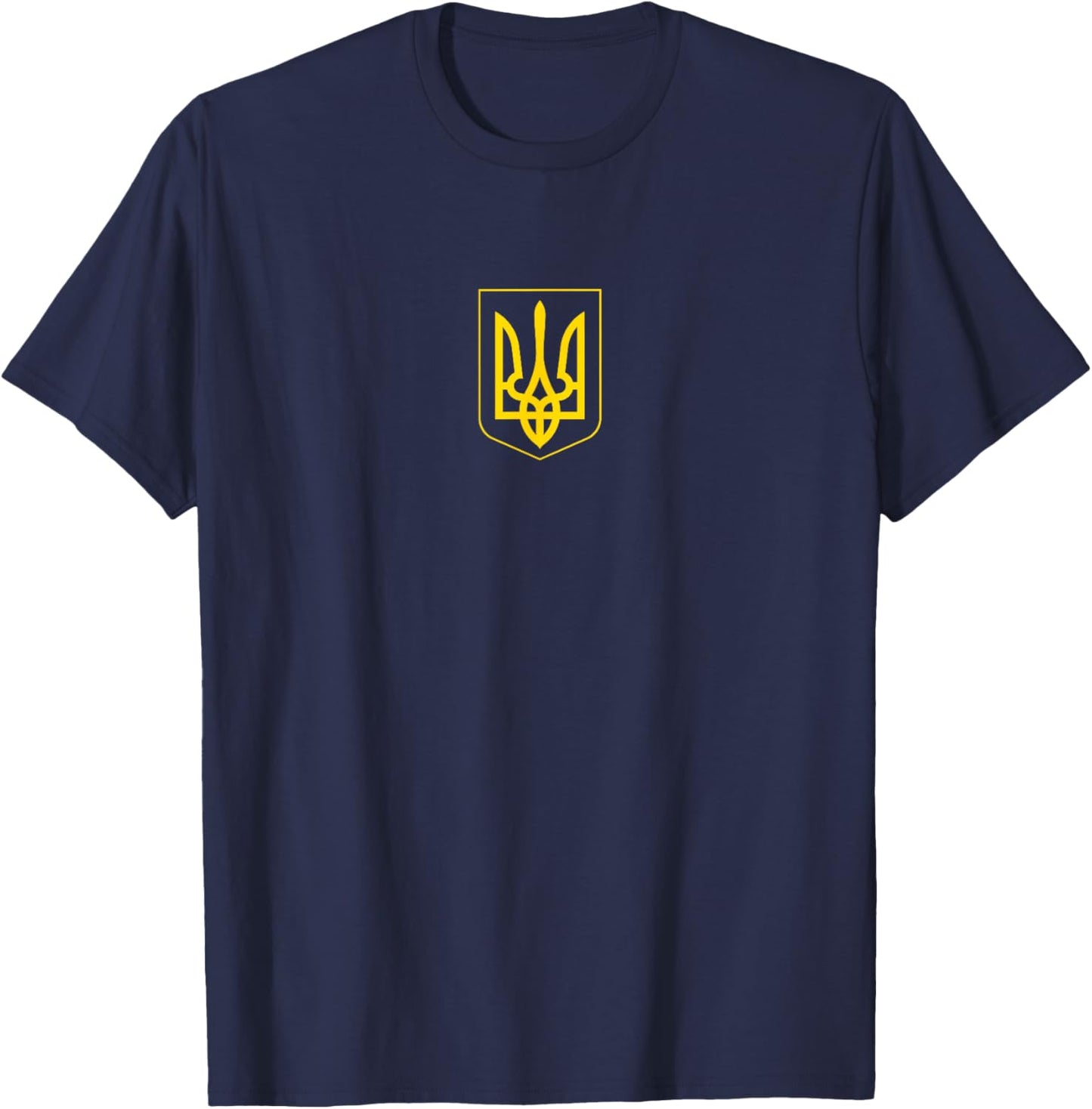 Ukraine Symbol Middle Ukrainian Army Military Emblem Flag T-Shirt - T-Shirt | Navy