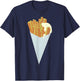 Belgian fries with mayonaise T-Shirt - T-Shirt | Navy