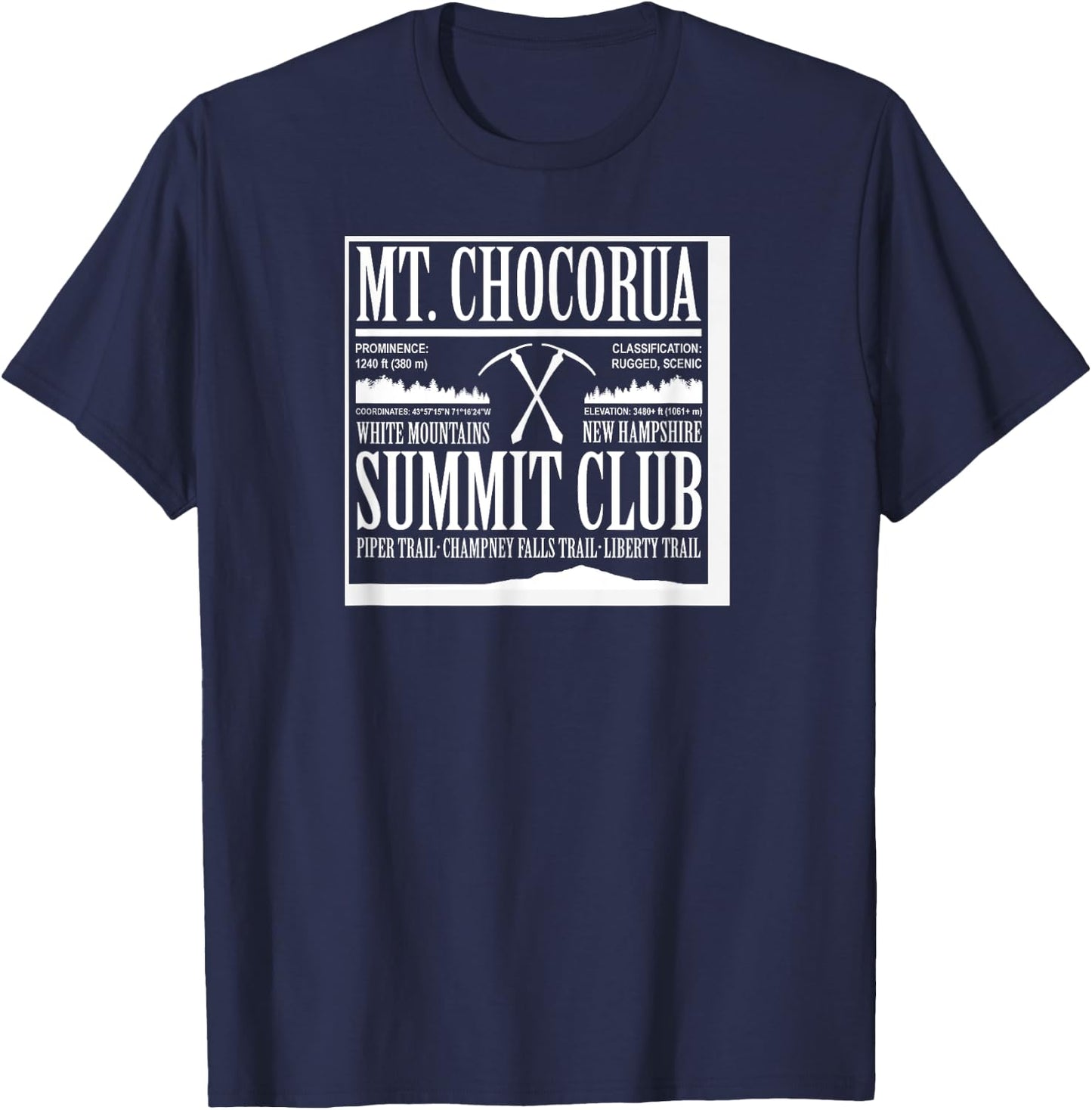 Mt. Chocorua Summit Club T-Shirt - T-Shirt | Navy