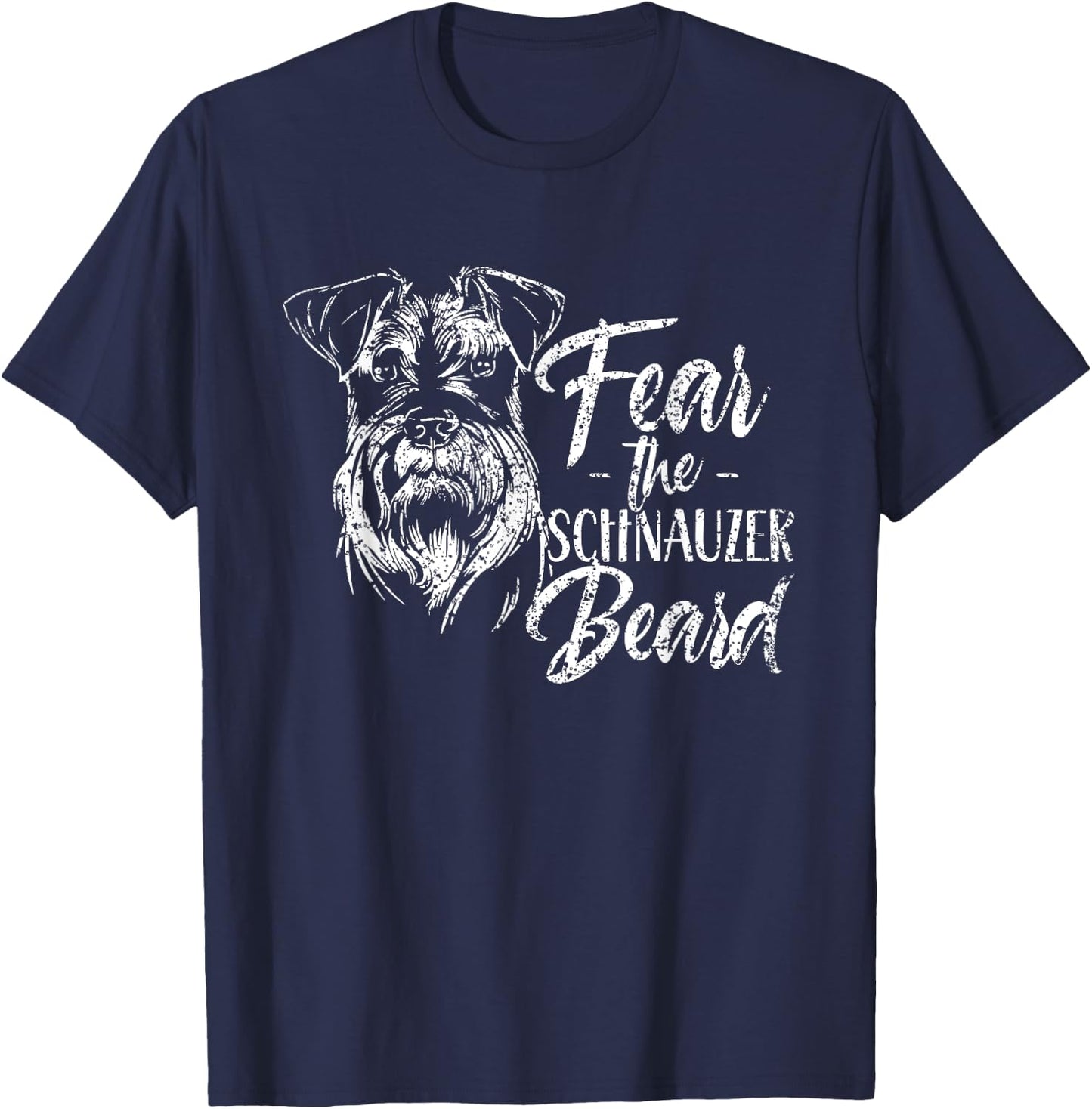 Fear The Schnauzer Beard Pet Dog Schnauzers Women T-Shirt - T-Shirt | Navy