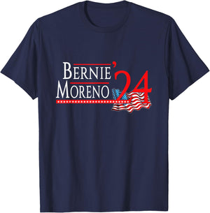 Bernie Moreno For US Senate 2024 Senator Ohio Election T-Shirt - T-Shirt | Navy