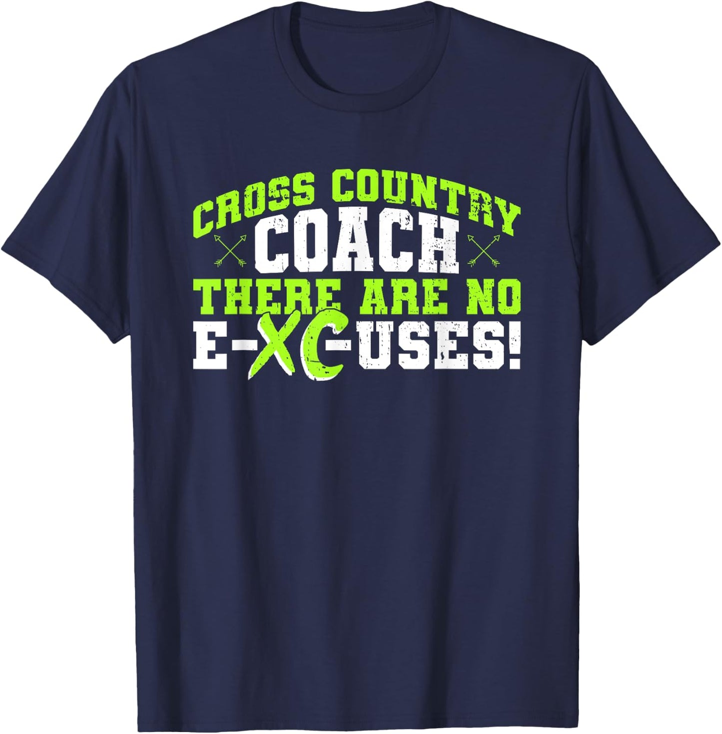 XC Coach Design For Cross Country Running Coach T-Shirt - T-Shirt | Navy