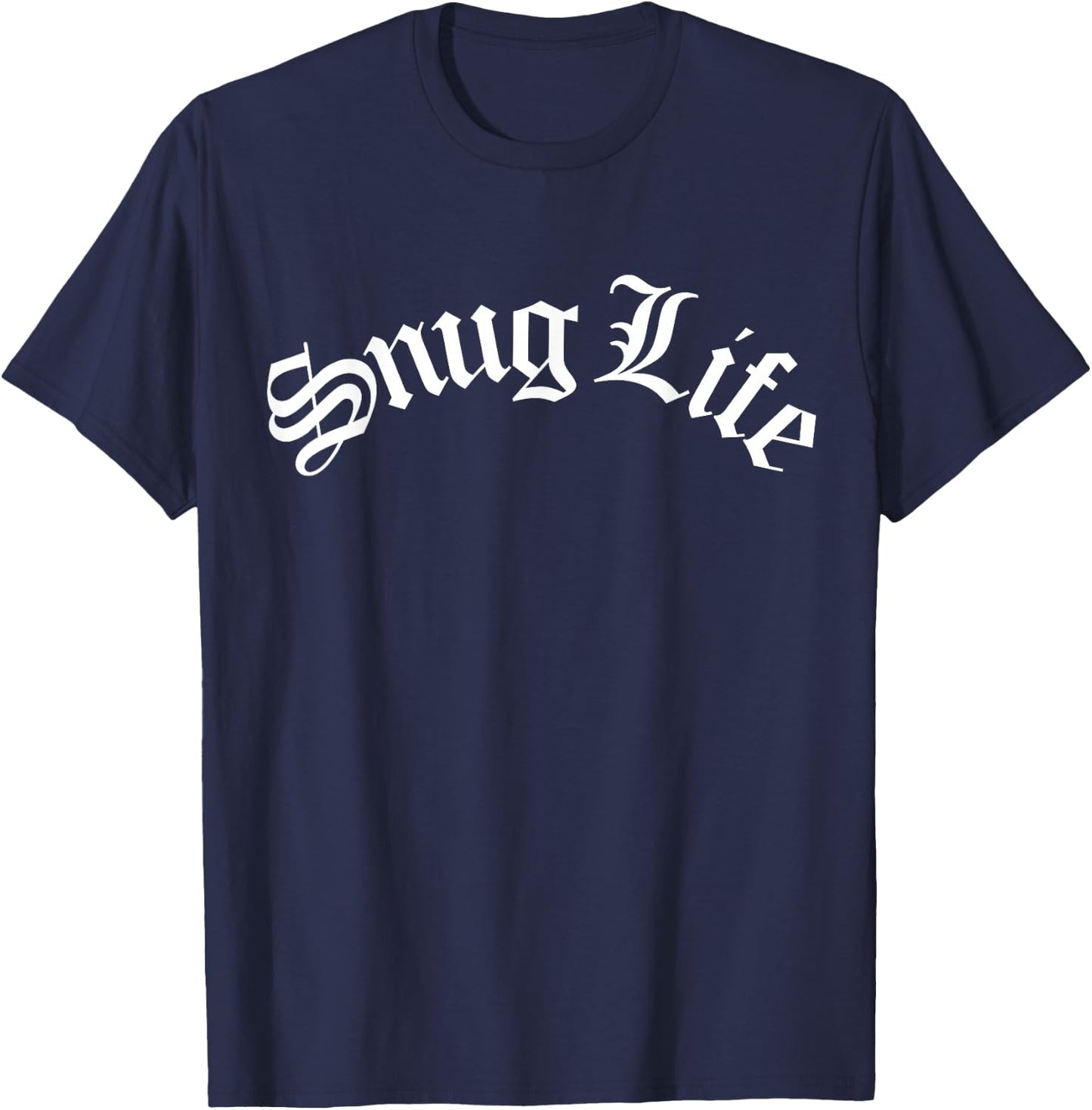 Snug Life Funny Cute Warm Cozy Cuddle Snuggle Hygge Love Fan T-Shirt - T-Shirt | Navy