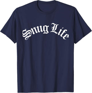 Snug Life Funny Cute Warm Cozy Cuddle Snuggle Hygge Love Fan T-Shirt - T-Shirt | Navy