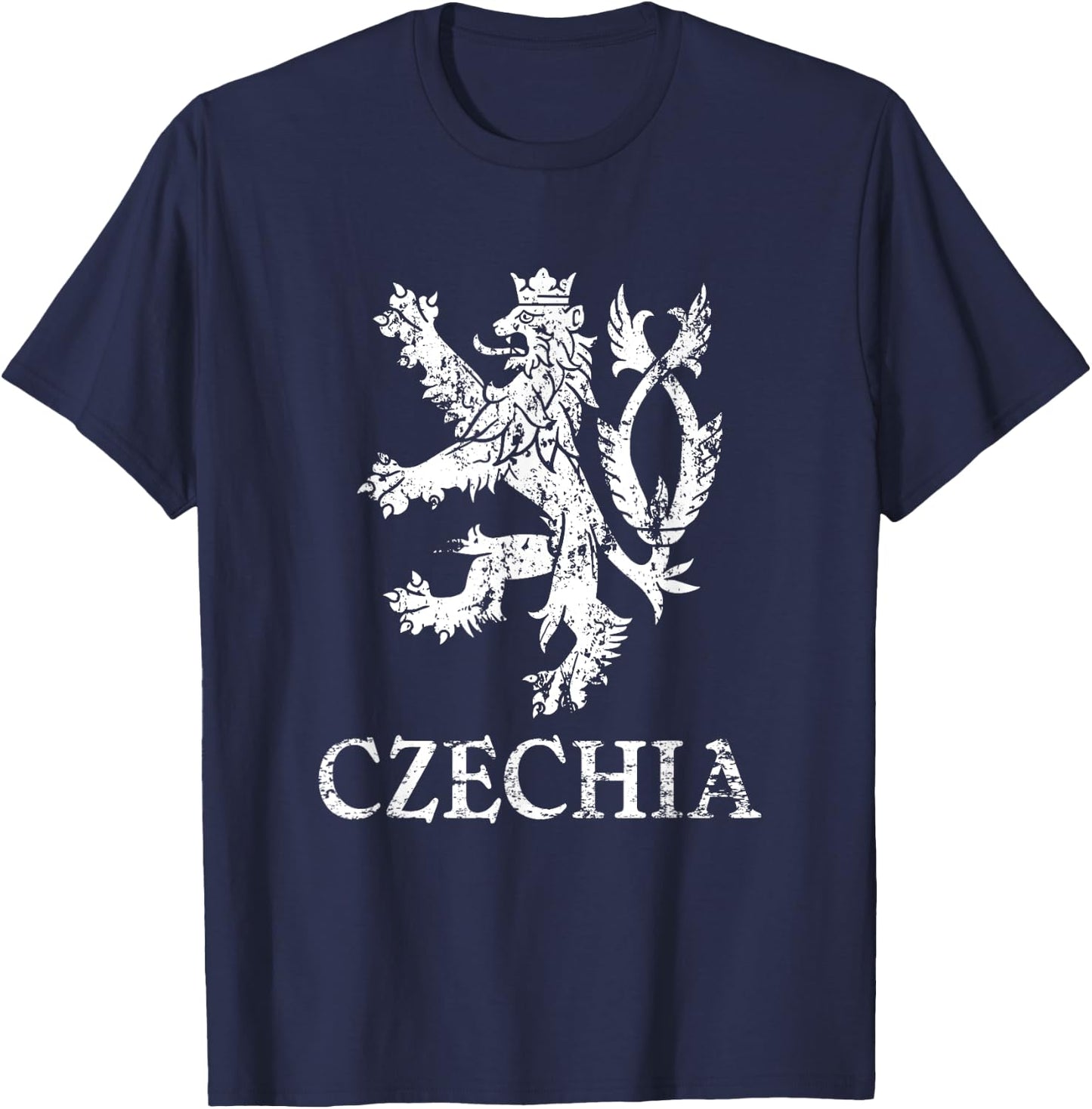 Cesko Czechia Lion Symbol Czech Republic Pride T-Shirt - T-Shirt | Navy
