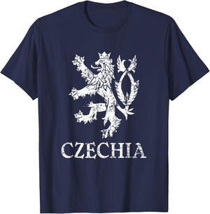Cesko Czechia Lion Symbol Czech Republic Pride T-Shirt - T-Shirt | Navy