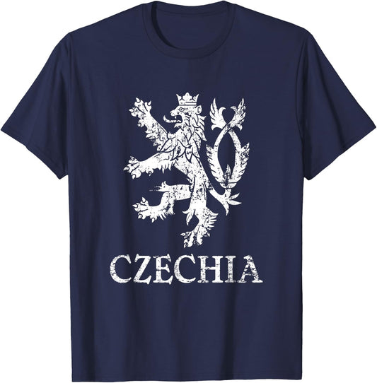 Cesko Czechia Lion Symbol Czech Republic Pride T-Shirt - T-Shirt | Navy