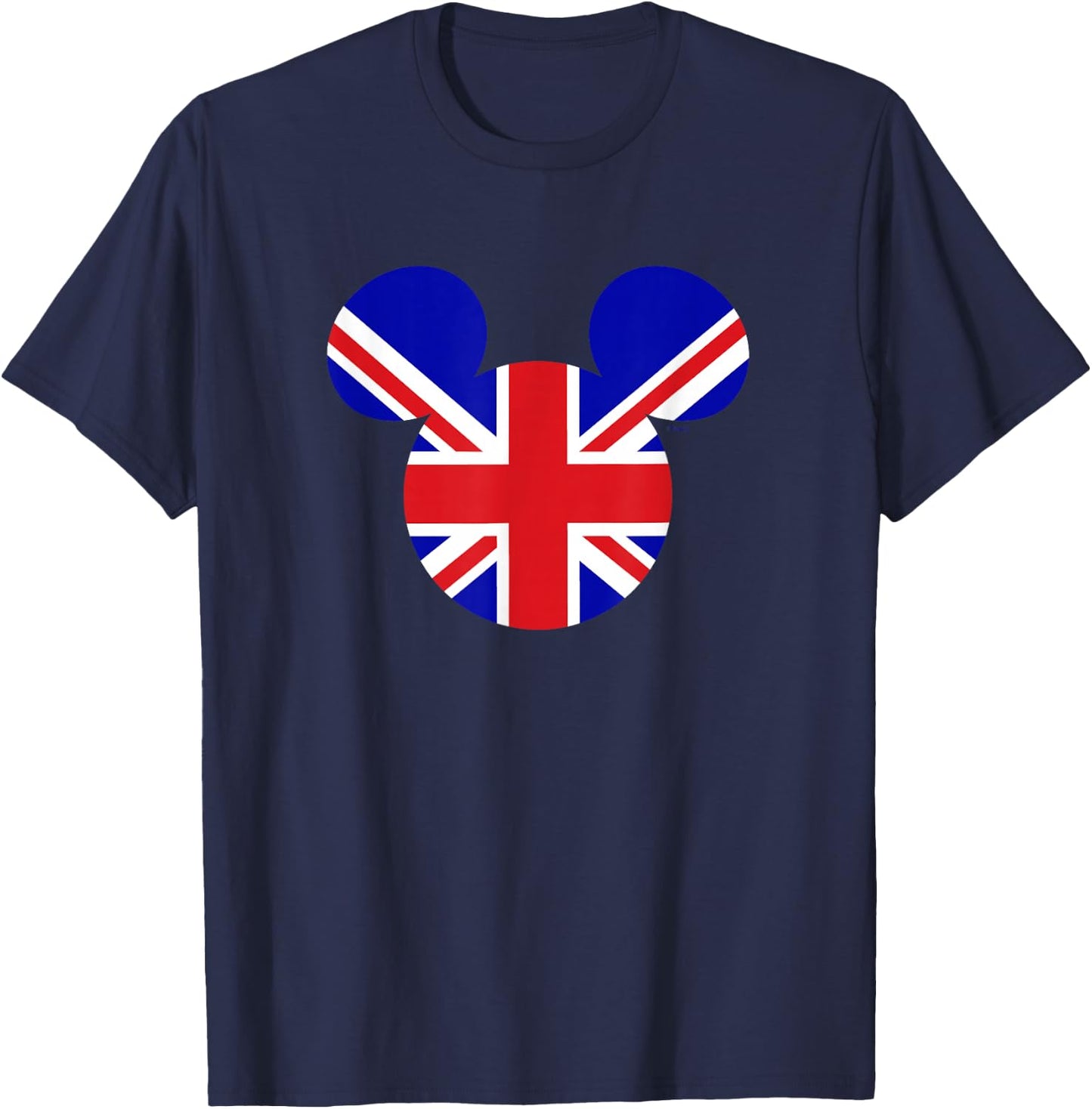 Disney Mickey Mouse King's Coronation UK Flag Union Jack T-Shirt - T-Shirt | Navy