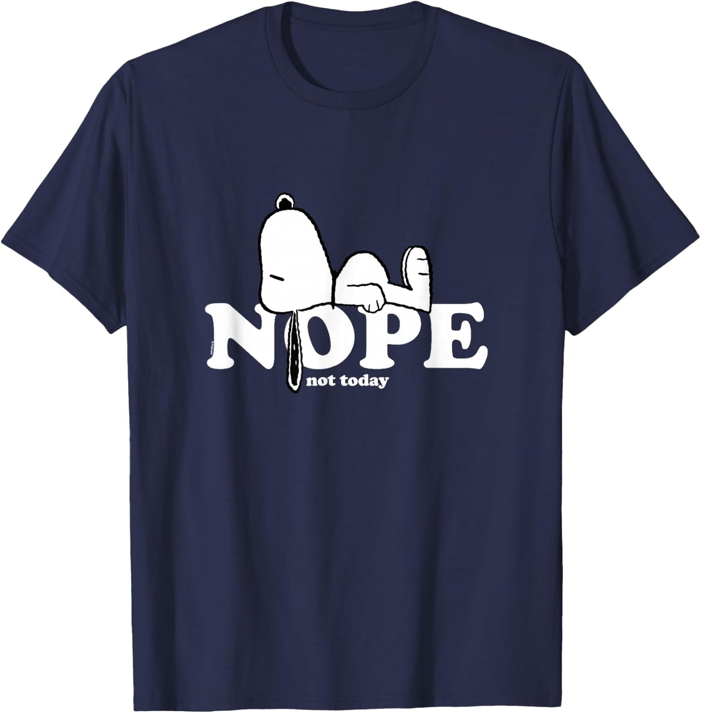 Snoopy Nope T-Shirt - T-Shirt | Navy