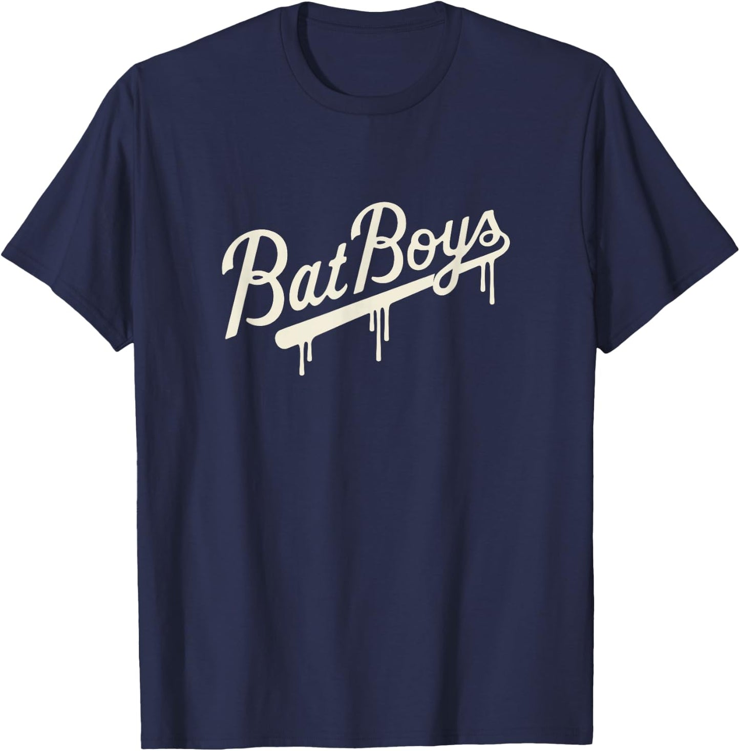 Bat Boys Traditional Drip Logo T-Shirt - T-Shirt | Navy