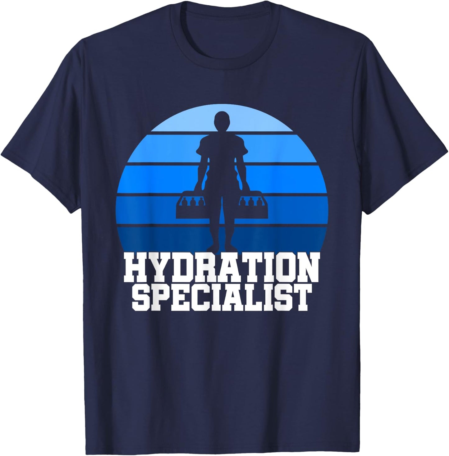 Hydration Specialist Team Manager Football Hydrated Waterboy T-Shirt - T-Shirt | Navy