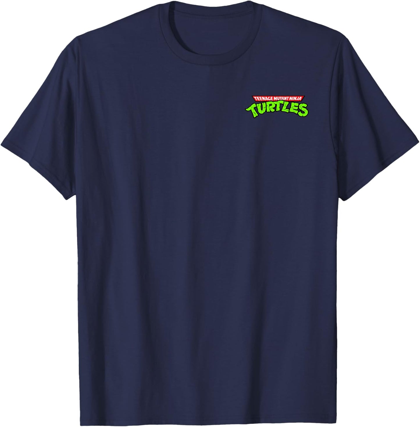 Teenage Mutant Ninja Turtles Classic Vintage Pocket Logo T-Shirt - T-Shirt | Navy