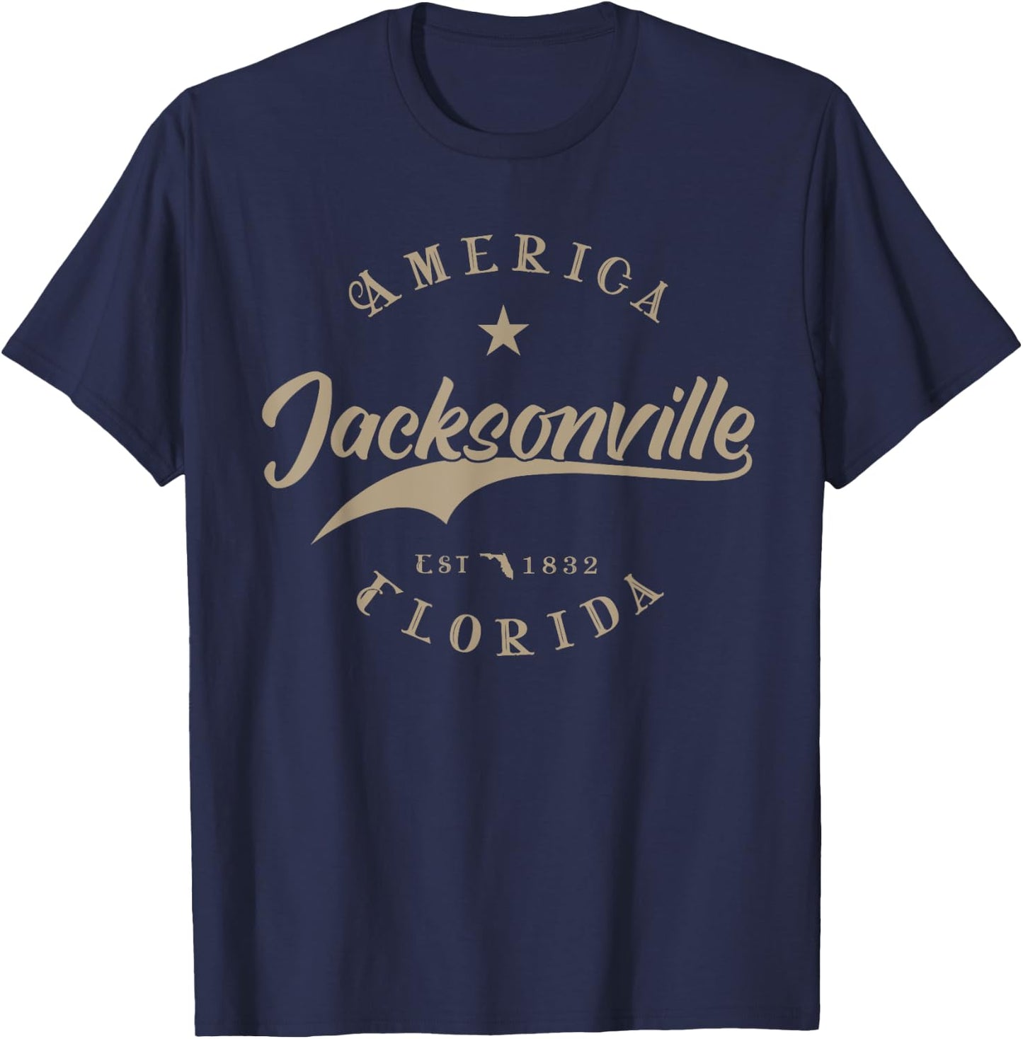 Jacksonville FL | Florida T-Shirt - T-Shirt | Navy